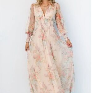 Layla Tulle Maxi Dress Romantic Floral